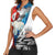 Kalaallit Nunaat Pride Women Sleeveless Polo Shirt Polar Bear Spirit in Stained Glass Style