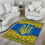 Ukraine Heritage Pride – Vyshyvanka Pattern Area Rug with National Symbol in Blue & Yellow