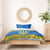 Ukraine Heritage Pride – Vyshyvanka Pattern Bedding Set with National Symbol in Blue & Yellow
