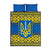 Ukraine Heritage Pride – Vyshyvanka Pattern Quilt Bed Set with National Symbol in Blue & Yellow