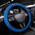 Ukraine Heritage Pride – Vyshyvanka Pattern Steering Wheel Cover with National Symbol in Blue & Yellow