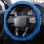 Ukraine Heritage Pride – Vyshyvanka Pattern Steering Wheel Cover with National Symbol in Blue & Yellow