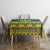 Ukraine Heritage Pride – Vyshyvanka Pattern Tablecloth with National Symbol in Blue & Yellow