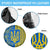 Ukrainian Flag Colors Spare Tire Cover with Trident Crest and Traditional Folk Pattern