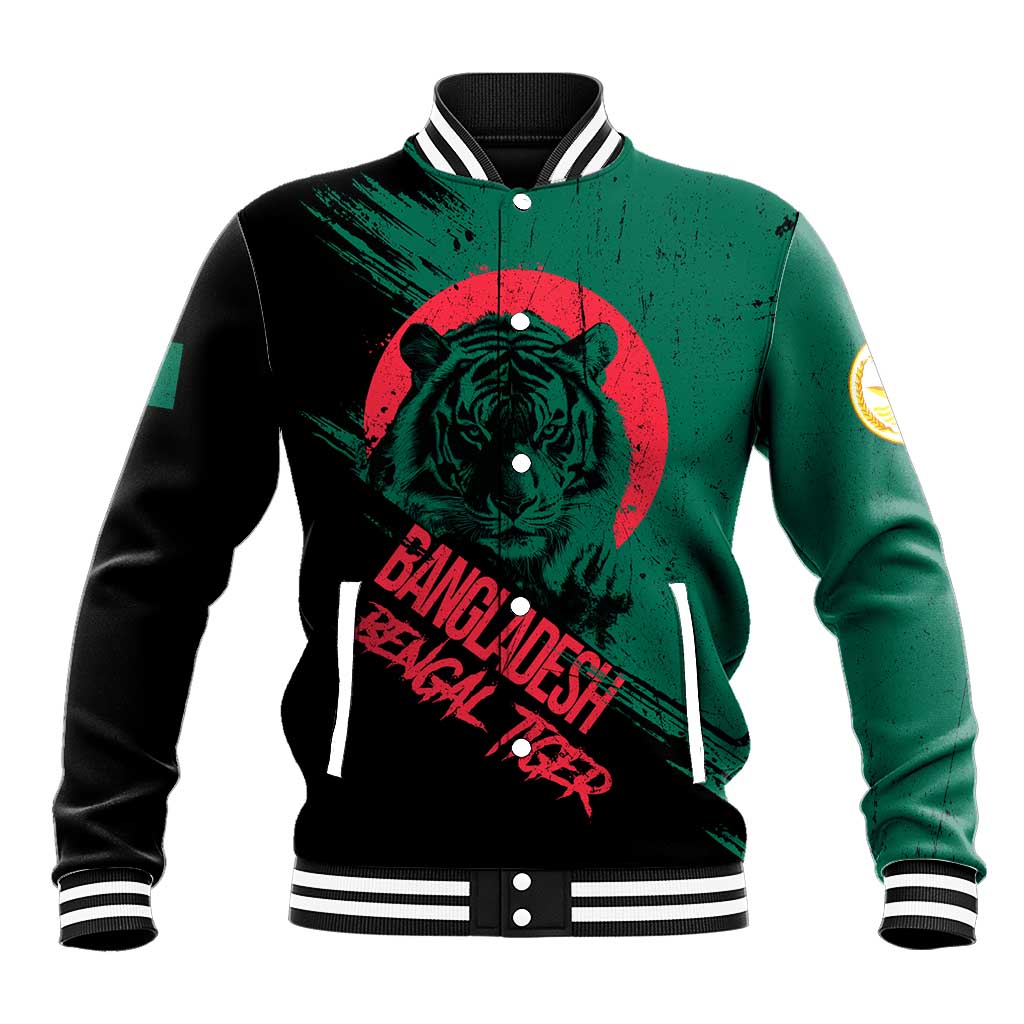 Bangladesh Bengal Tiger Baseball Jacket with National Flag and Emblem Design