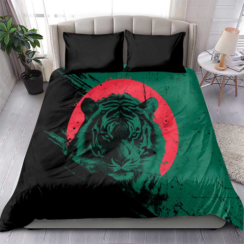 Bangladesh Bengal Tiger Bedding Set with National Flag and Emblem Design