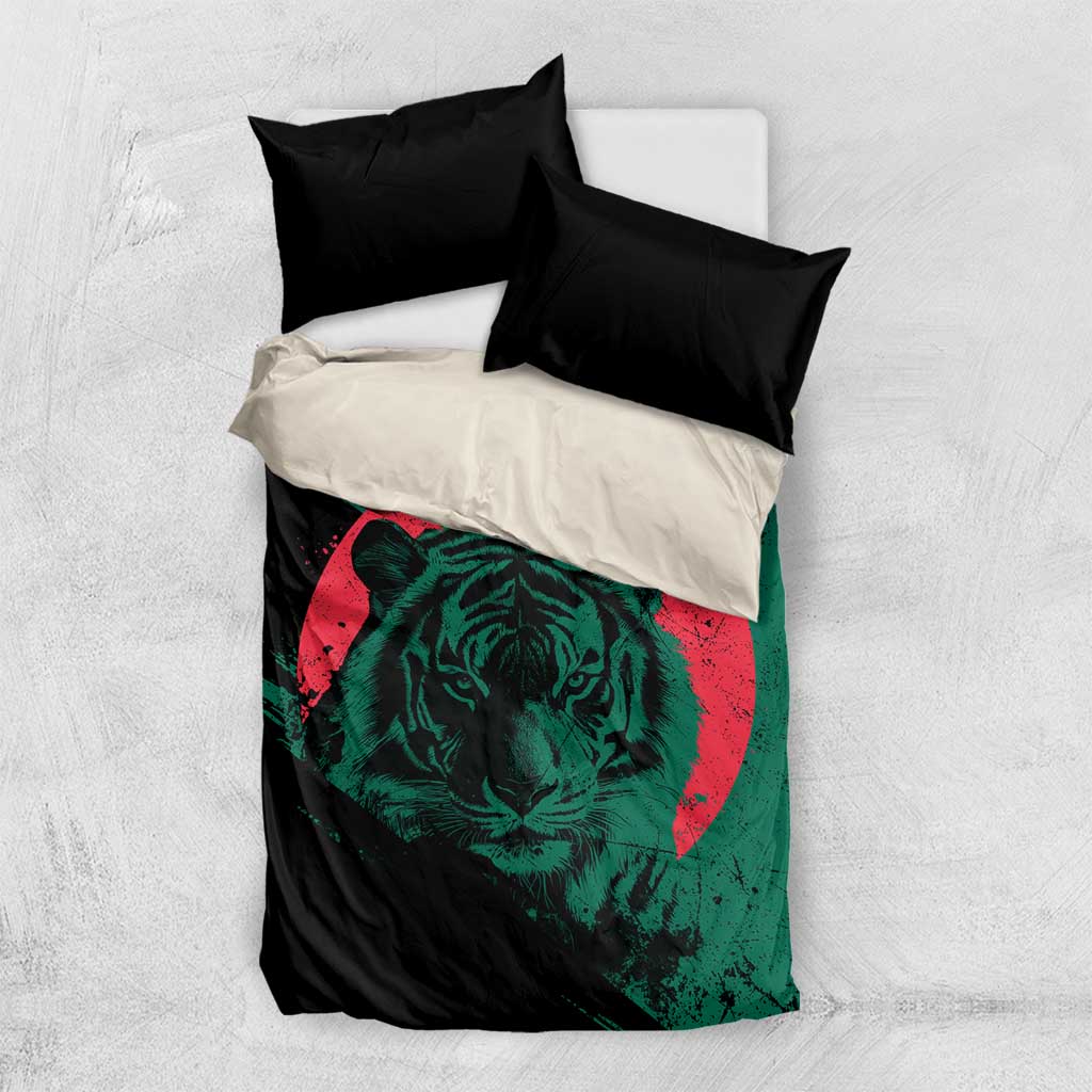 Bangladesh Bengal Tiger Bedding Set with National Flag and Emblem Design