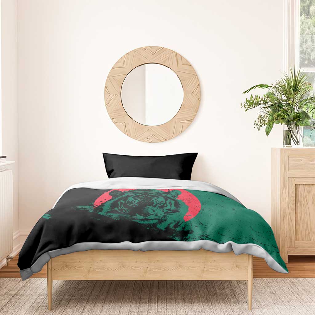 Bangladesh Bengal Tiger Bedding Set with National Flag and Emblem Design