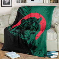 Bangladesh Bengal Tiger Blanket with National Flag and Emblem Design