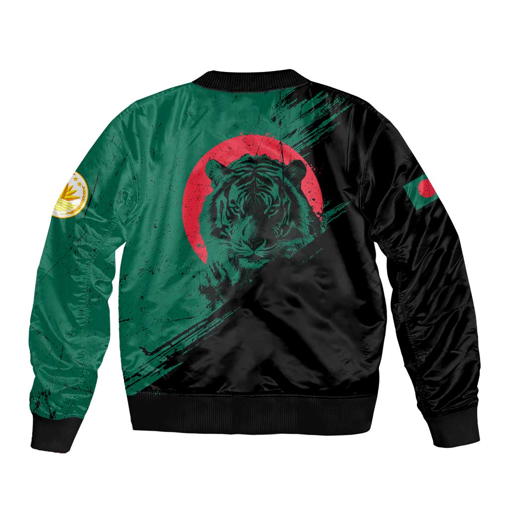 Bangladesh Bengal Tiger Bomber Jacket with National Flag and Emblem Design
