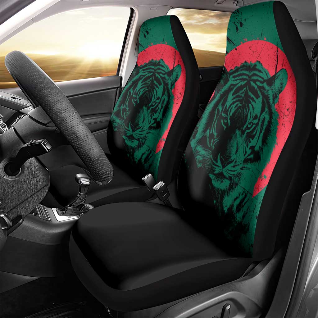 Bangladesh Bengal Tiger Car Seat Cover with National Flag and Emblem Design