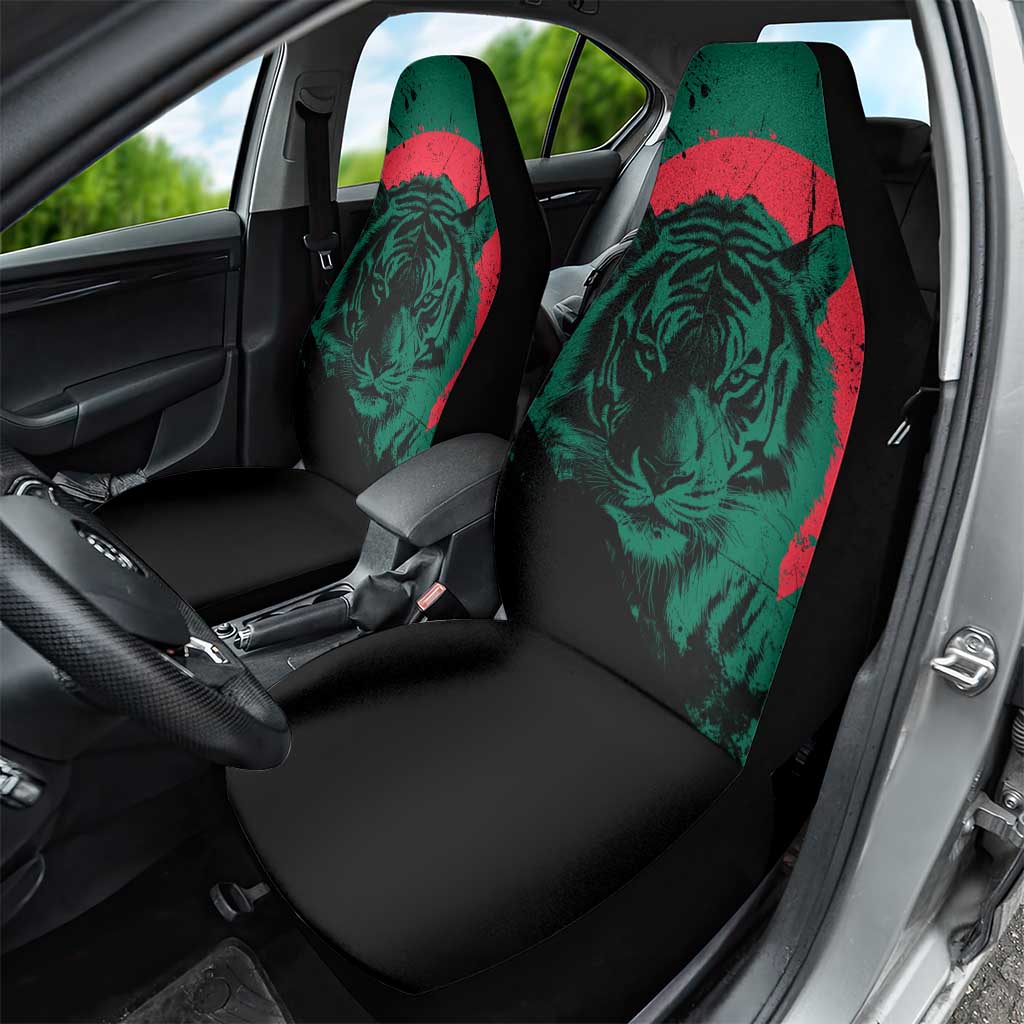 Bangladesh Bengal Tiger Car Seat Cover with National Flag and Emblem Design