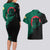 Bangladesh Bengal Tiger Couples Matching Long Sleeve Bodycon Dress and Hawaiian Shirt with National Flag and Emblem Design