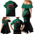 Bangladesh Bengal Tiger Family Matching Mermaid Dress and Hawaiian Shirt with National Flag and Emblem Design