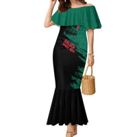 Bangladesh Bengal Tiger Family Matching Mermaid Dress and Hawaiian Shirt with National Flag and Emblem Design