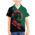 Bangladesh Bengal Tiger Family Matching Off The Shoulder Long Sleeve Dress and Hawaiian Shirt with National Flag and Emblem Design