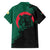 Bangladesh Bengal Tiger Family Matching Short Sleeve Bodycon Dress and Hawaiian Shirt with National Flag and Emblem Design