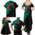 Bangladesh Bengal Tiger Family Matching Summer Maxi Dress and Hawaiian Shirt with National Flag and Emblem Design