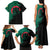 Bangladesh Bengal Tiger Family Matching Tank Maxi Dress and Hawaiian Shirt with National Flag and Emblem Design