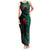 Bangladesh Bengal Tiger Family Matching Tank Maxi Dress and Hawaiian Shirt with National Flag and Emblem Design