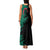 Bangladesh Bengal Tiger Family Matching Tank Maxi Dress and Hawaiian Shirt with National Flag and Emblem Design