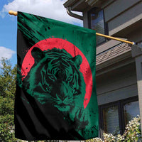 Bangladesh Bengal Tiger Garden Flag with National Flag and Emblem Design