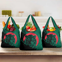 Bangladesh Bengal Tiger Grocery Bag with National Flag and Emblem Design
