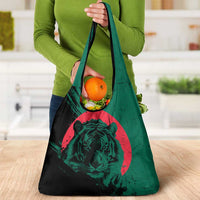 Bangladesh Bengal Tiger Grocery Bag with National Flag and Emblem Design