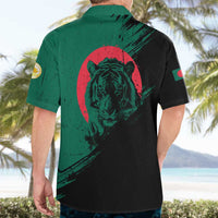 Bangladesh Bengal Tiger Hawaiian Shirt with National Flag and Emblem Design