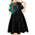 Bangladesh Bengal Tiger Kid Short Sleeve Dress with National Flag and Emblem Design