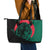 Bangladesh Bengal Tiger Leather Tote Bag with National Flag and Emblem Design