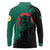 Bangladesh Bengal Tiger Long Sleeve Polo Shirt with National Flag and Emblem Design