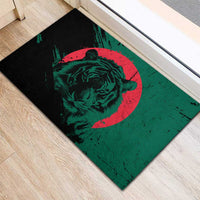 Bangladesh Bengal Tiger Rubber Doormat with National Flag and Emblem Design