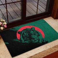 Bangladesh Bengal Tiger Rubber Doormat with National Flag and Emblem Design