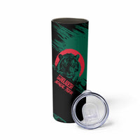 Bangladesh Bengal Tiger Skinny Tumbler with National Flag and Emblem Design