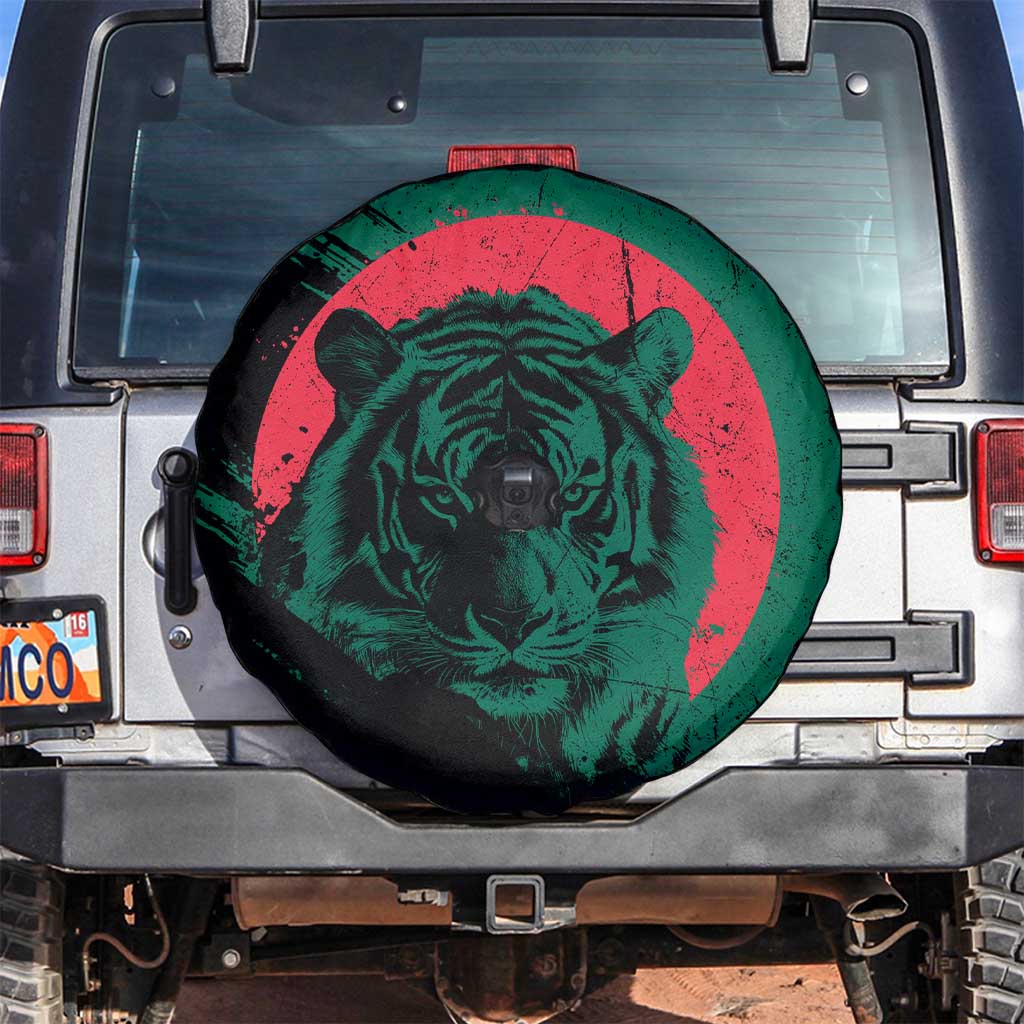 Bangladesh Bengal Tiger Spare Tire Cover with National Flag and Emblem Design