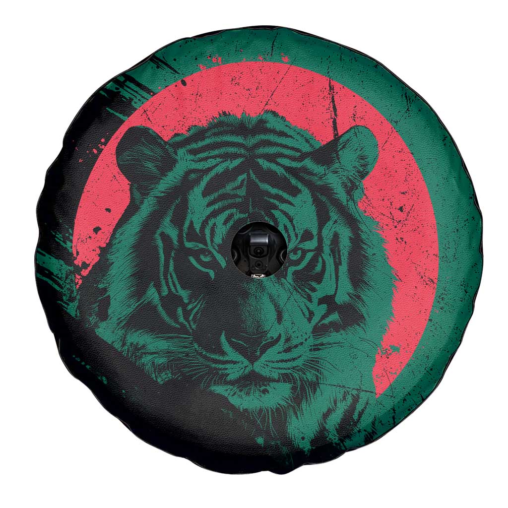 Bangladesh Bengal Tiger Spare Tire Cover with National Flag and Emblem Design