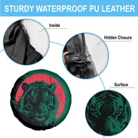 Bangladesh Bengal Tiger Spare Tire Cover with National Flag and Emblem Design