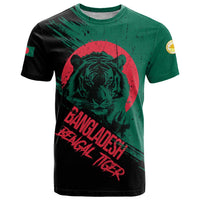 Bangladesh Bengal Tiger T Shirt with National Flag and Emblem Design