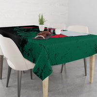 Bangladesh Bengal Tiger Tablecloth with National Flag and Emblem Design