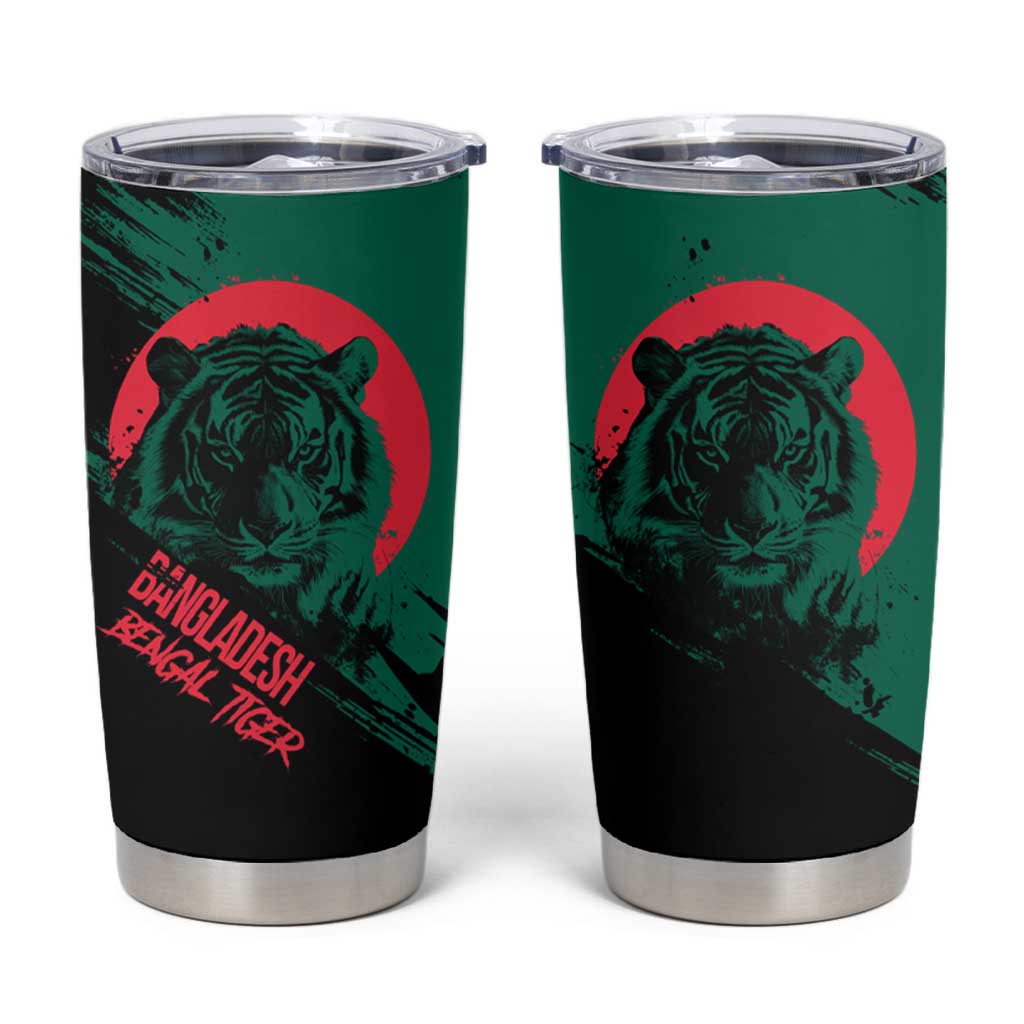 Bangladesh Bengal Tiger Tumbler Cup with National Flag and Emblem Design