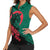Bangladesh Bengal Tiger Women Sleeveless Polo Shirt with National Flag and Emblem Design