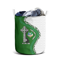 Ancient Order Of Hibernians Laundry Basket Celtic Cross Irish American Flag Heritage