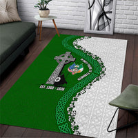 Ancient Order Of Hibernians Area Rug Celtic Cross Irish American Flag Heritage