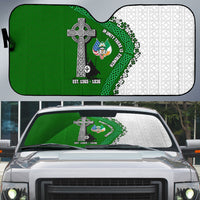 Ancient Order Of Hibernians Auto Sun Shade Celtic Cross Irish American Flag Heritage