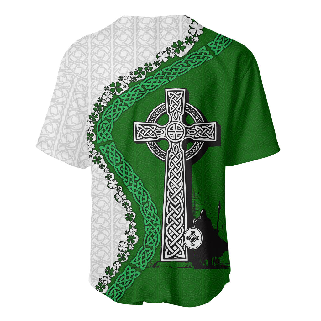 Ancient Order Of Hibernians Baseball Jersey Celtic Cross Irish American Flag Heritage