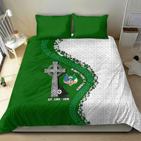 Ancient Order Of Hibernians Bedding Set Celtic Cross Irish American Flag Heritage