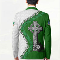 Ancient Order Of Hibernians Blazer Celtic Cross Irish American Flag Heritage