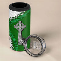 Ancient Order Of Hibernians 4 in 1 Can Cooler Tumbler Celtic Cross Irish American Flag Heritage