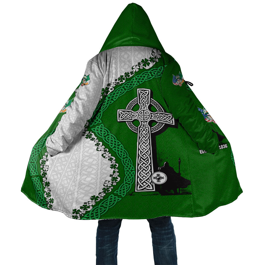 Ancient Order Of Hibernians Cloak Celtic Cross Irish American Flag Heritage